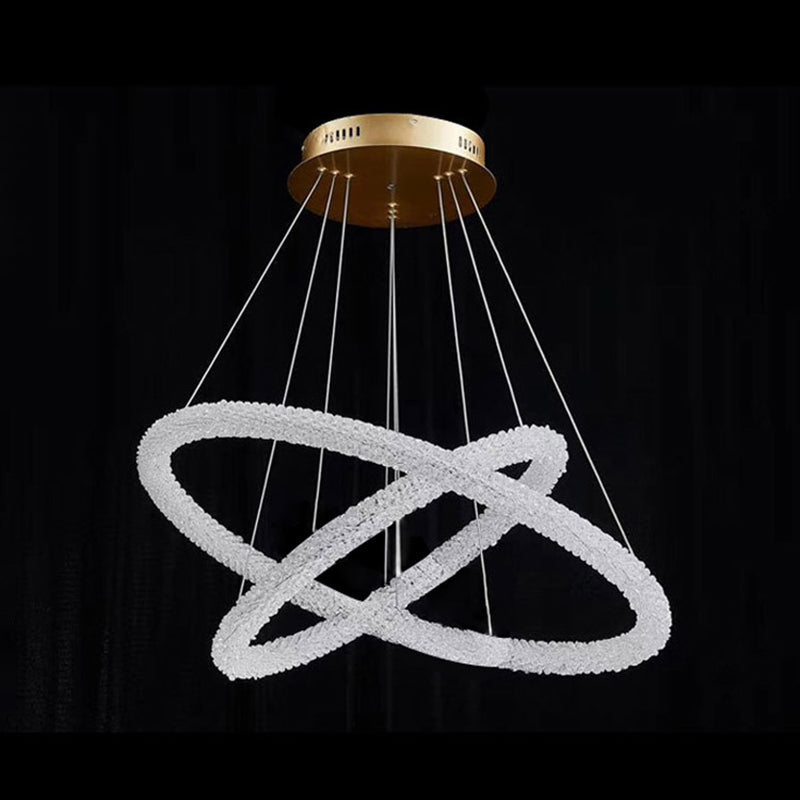 Diana - Modern Crystal Circle Chandelier (Choose Your Size & Tiers)