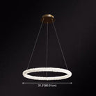 Diana - Modern Crystal Circle Chandelier (Choose Your Size & Tiers)