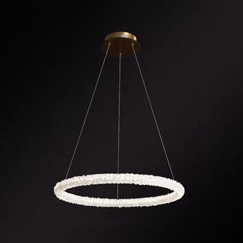 Diana - Modern Crystal Circle Chandelier (Choose Your Size & Tiers) Clear / 39.5’ Circline