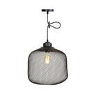 Ethan’s Industrial Wire Mesh Pendant Lamp: A Touch Of Charm Black / Pumpkin