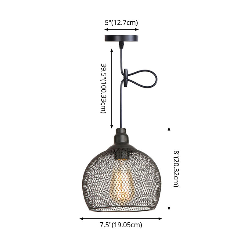 Ethan’s Industrial Wire Mesh Pendant Lamp: A Touch Of Charm