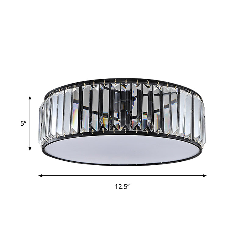 Elizabeth Crystal Drum Fixture - Modern Elegance For Bedrooms Ceiling Light