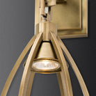 Modern Gold Teardrop Wall Sconce - Metal Surface Mount Light Wall Light