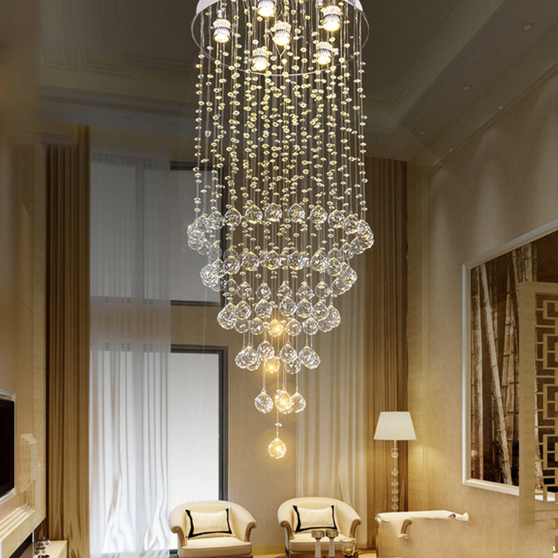 Adaline Elegance Meets Sparkling Light: Minimalist Crystal Flush Mount Ceiling Light