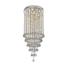 Adaline Elegance Meets Sparkling Light: Minimalist Crystal Flush Mount Ceiling Light