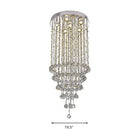 Adaline Elegance Meets Sparkling Light: Minimalist Crystal Flush Mount Ceiling Light