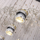 Adaline Elegance Meets Sparkling Light: Minimalist Crystal Flush Mount Ceiling Light