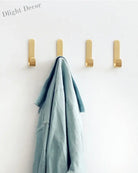 2pcs Brass Wall Hooks – Nail-Free Gold Adhesive Hangers for Towels Bags and Clothes wall Hook