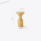 2pcs Simple Brass Wall Hooks – Gold Coat Key and Bag Holders for Home Storage A13 wall Hook
