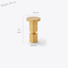 2pcs Simple Brass Wall Hooks – Gold Coat Key and Bag Holders for Home Storage A15 wall Hook