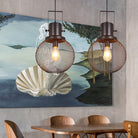 Embrace Industrial Charm: Black Antique Metal Pendant Lamp Lights