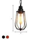 Briella Industrial Pendant Lamp: Rustic Charm For Your Bedroom