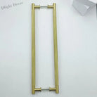 52cm Brass Knurled Door Handle – Gold Sliding Glass Door Pulls for Store Barn and Shower Room Double side Handles