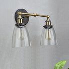 Darius’ Industrial Sconce - Double Light Elegance With Clear Glass