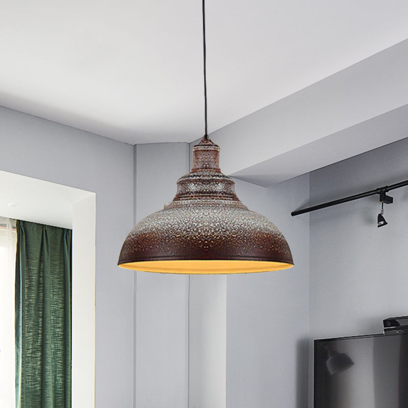 Diana’s Industrial Charm: Blue/Rust Metal Barn Pulley Pendant Lamp Lights