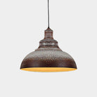 Diana’s Industrial Charm: Blue/Rust Metal Barn Pulley Pendant Lamp Lights