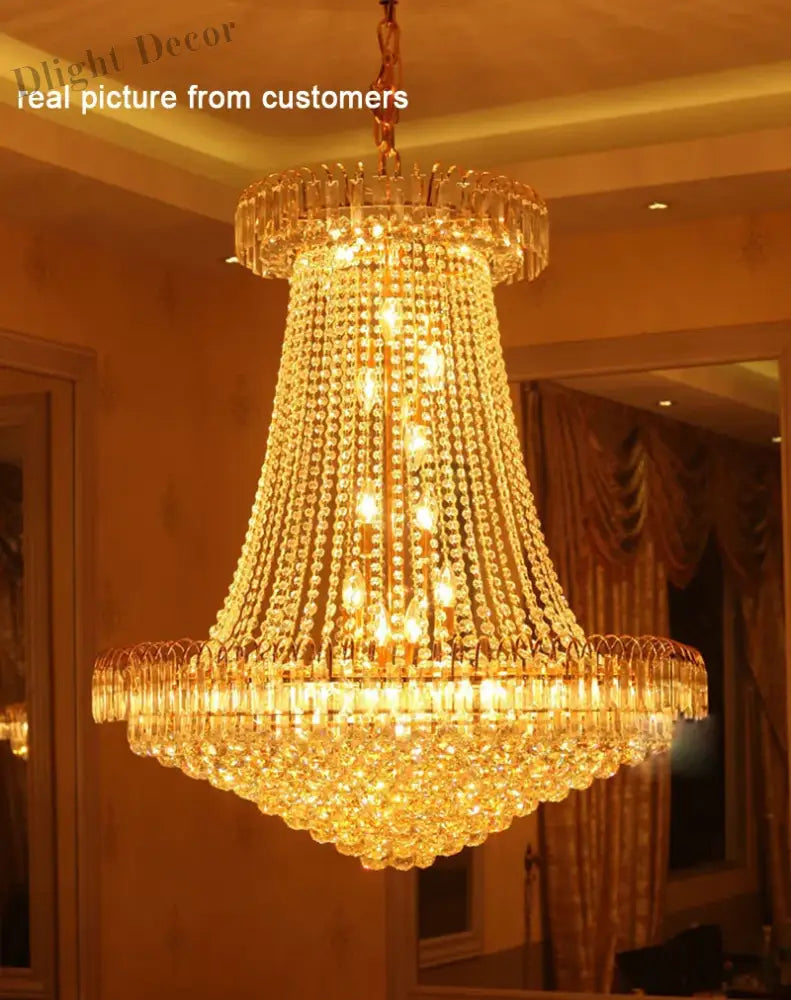 60Cm Lustres Chandeliers - Elegant Home Decor For Living Rooms Dining And Restaurants Chandelier