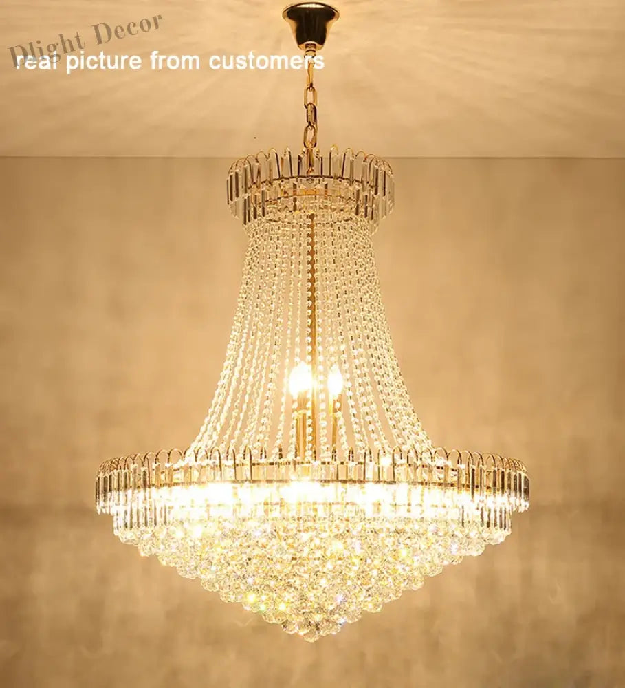 60Cm Lustres Chandeliers - Elegant Home Decor For Living Rooms Dining And Restaurants Chandelier