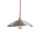 Liam’s Industrial Pendant - Silver Saucer Garage Light