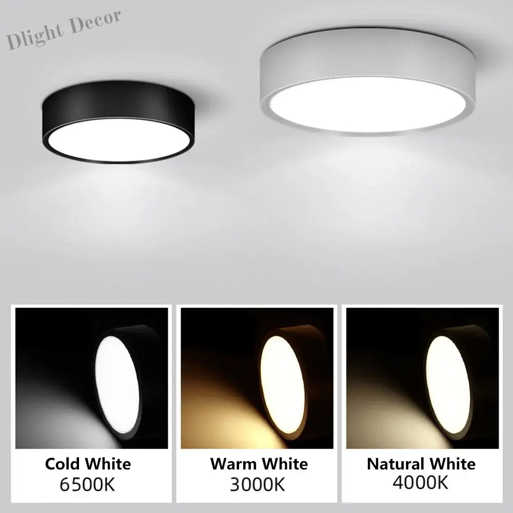 90 - 250V Led Ceiling Light - Choose From 5W Or 10W Surface Mounted Downlight For Stylish Indoor