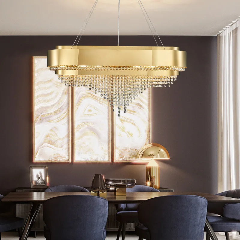 Modern Crystal Chandelier - Artful Elegance For Living And Dining Spaces Chandelier