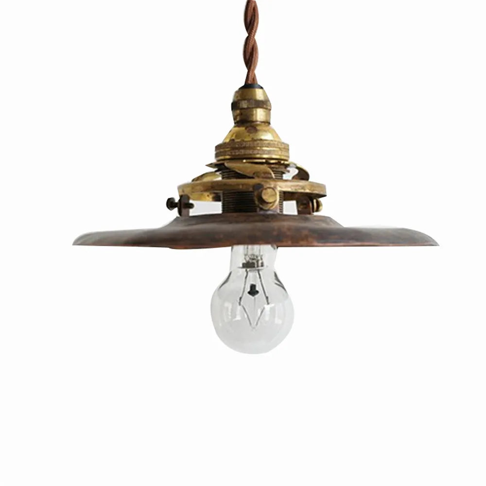 Vintage Brass Industrial Pendant Light - Perfect For Kitchen Dining Room Bar And Loft Decor Lights