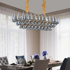 Postmodern Stainless Steel Round Led Chandelier - Designer Lighting Fixture For Dining Rooms