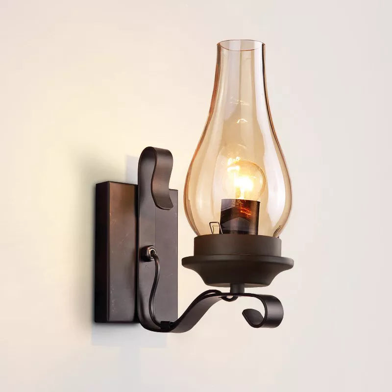 Vintage Industrial Iron Wall Lamp - Creative Design For Restaurants Corridors Bedrooms And More