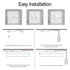 Modern Led Panel Light For Indoor Spaces - Versatile Round & Square Ceiling Lamp Fixture Ceiling