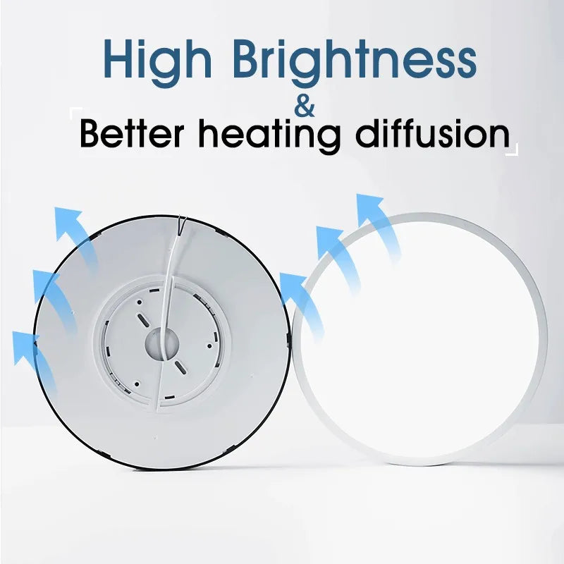 Ultra - Thin Led Ceiling Light - Modern 20 - Inch Large Lamp With Dimmable Brightness Ac85 - 265V