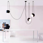 Modern Drum Pendant Lamp - Led Hanglamp With Industrial Charm For Restaurant Kitchen And Nordic