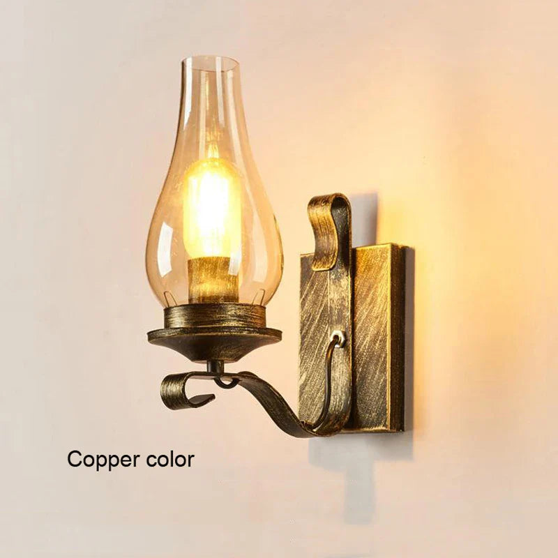 Vintage Industrial Iron Wall Lamp - Creative Design For Restaurants Corridors Bedrooms And More