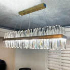 Luxury Crystal Hanging Chandelier For Dining Room And Kitchen Island – Choose Chrome Or Gold