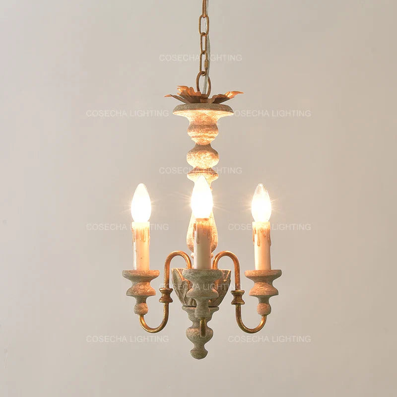 Vintage Wooden Chandeliers - Retro Suspension Lighting For Kitchen Baby Room Nursery Loft And