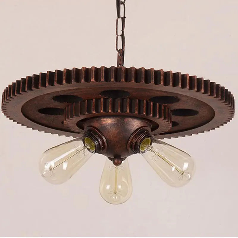 Loft Retro Industrial Iron Chandelier Pendant Lamp - Personality Fixture For Hotel Restaurant Bar