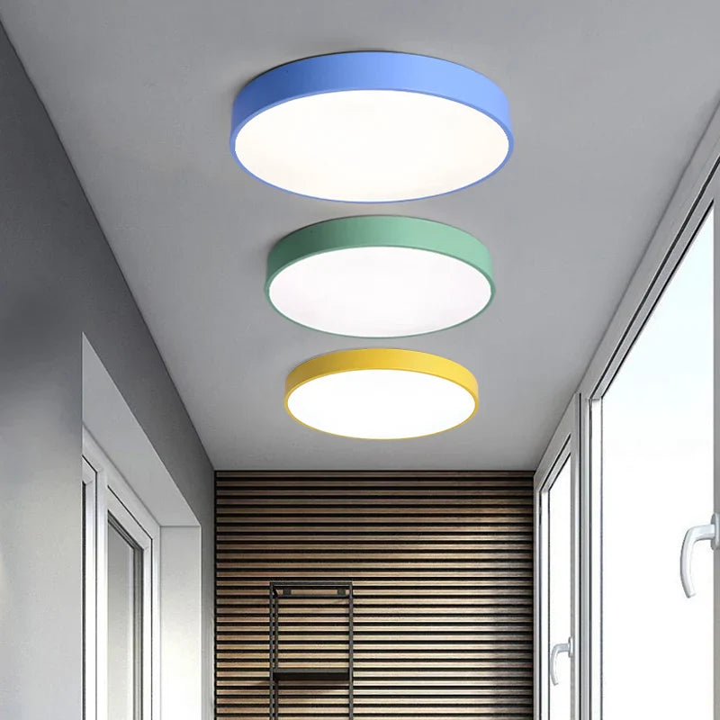 Multicolor Ultra - Thin Led Round Ceiling Light With Remote Control Ceiling Light