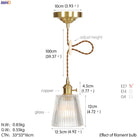 Nordic Glass Pendant Light - Elegant Copper Fixture For Dining And Living Spaces Lights