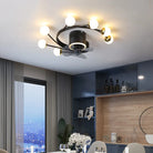 Nordic Art Chandelier Ceiling Fan Without Blades Bedroom Lamp Fans With Lights Decorative Led Lamps