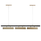 Elegant Black And Gold Led Chandelier - Contemporary Lighting For Dining Kitchen Rooms Pendant