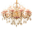 European Style Crystal Chandelier - Elegant Zinc Alloy Pendant Lighting For Modern Decor Chandelier