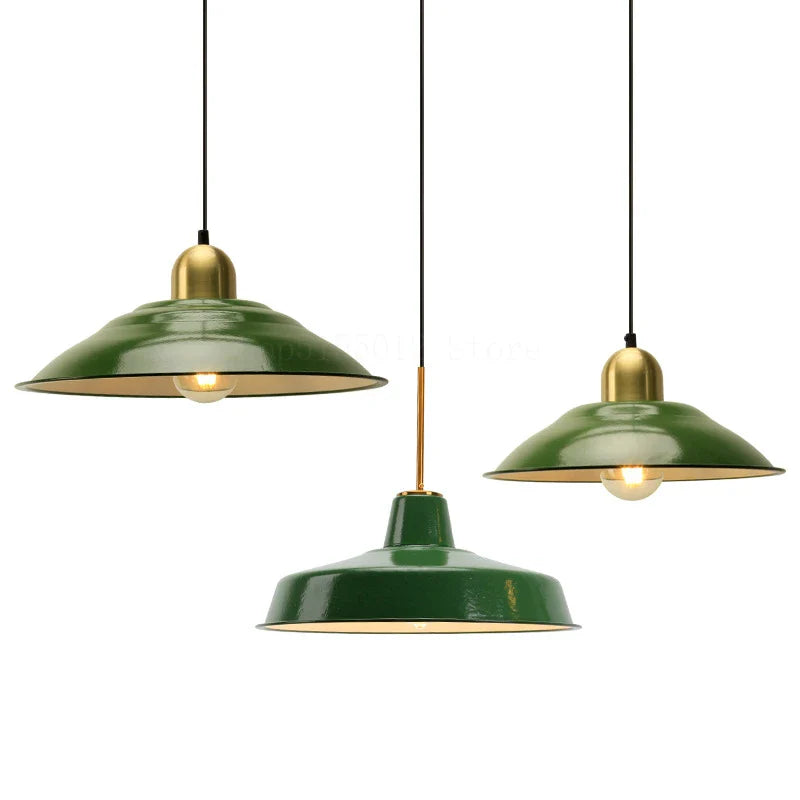 Sophie’s American Vintage Green Pendant Lights