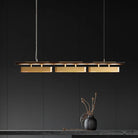 Elegant Black And Gold Led Chandelier - Contemporary Lighting For Dining Kitchen Rooms Pendant