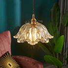 Japanese Glass Pendant Light - Vintage Brass Restaurant And Bar Lighting Lights