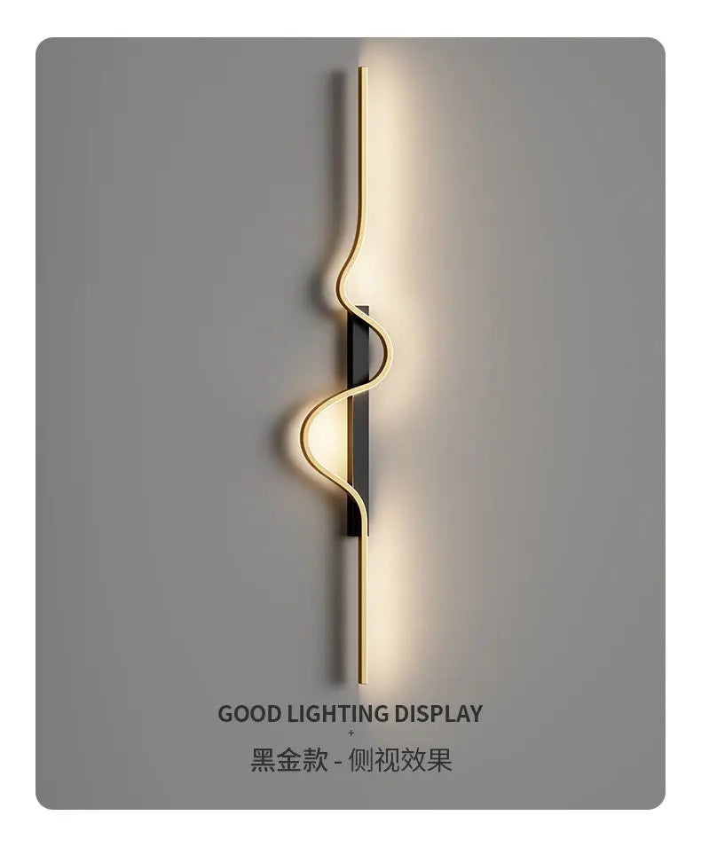 Dlight Decor Black Modern LED Wall Light Fixture