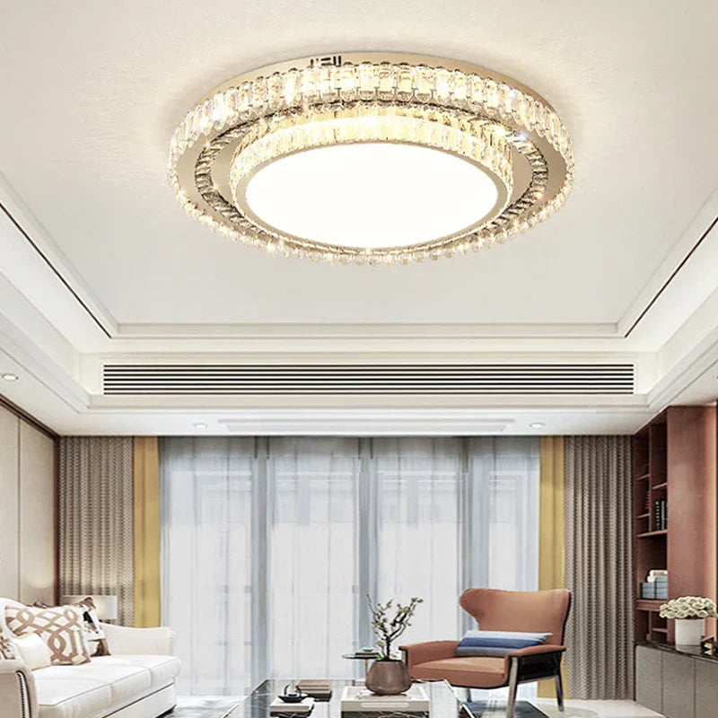 Modern Led Crystal Ceiling Lights - Contemporary Elegance For Bedrooms And Beyond Ceiling Light