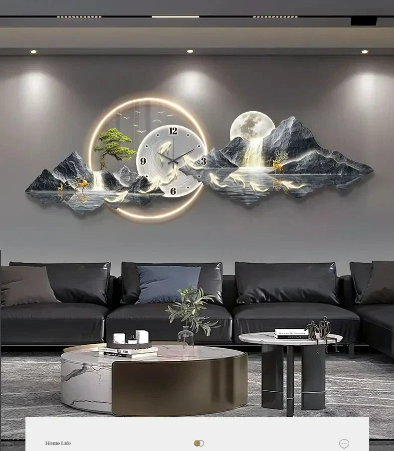 Dlight Decor Silent LED Wall Clock in Nordic Style wall Art