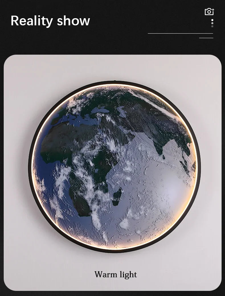Dlight Decor Planet Mural Wall Light for Interiors Wall Art