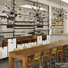 Anna’s Vintage Industrial Loft Chandelier - Led Retro Iron Fixture For Kitchen And Living Room