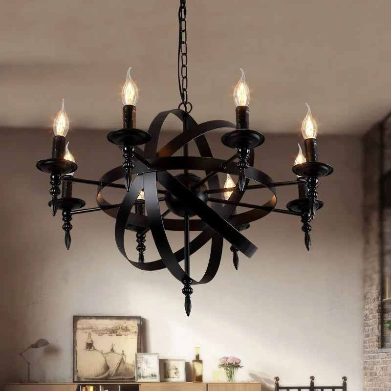 Camille Vintage Retro Candle Pendant Lights