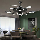 Nordic Ceiling Fans With Led Light - Remote Control Silent Retractable Blades Lamp For Home Fan